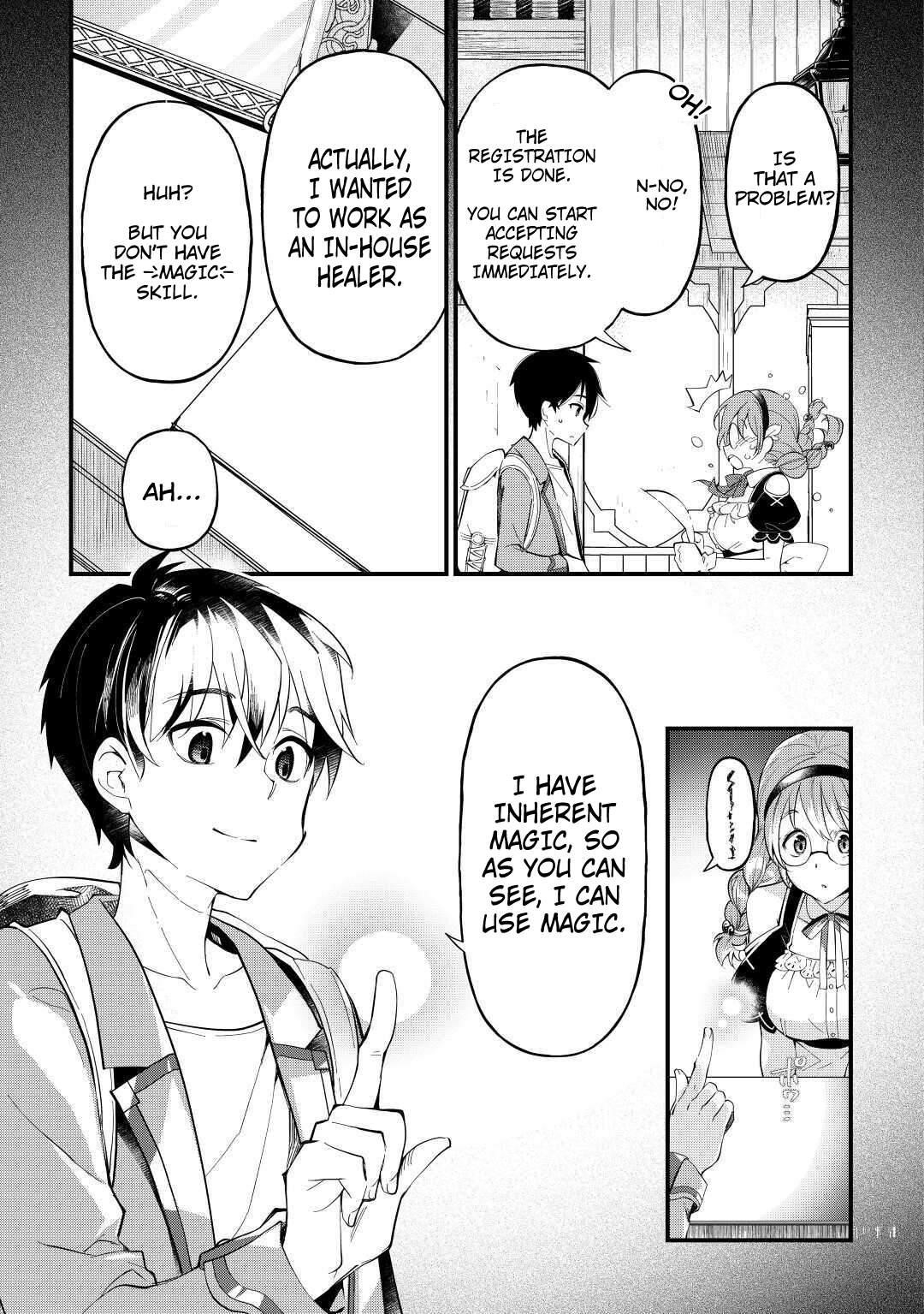 Ochikobore “1” Mahou Tsukai wa, Kyou mo Muishiki ni Cheat wo Tsukau Chapter 2 - Page 7 in English