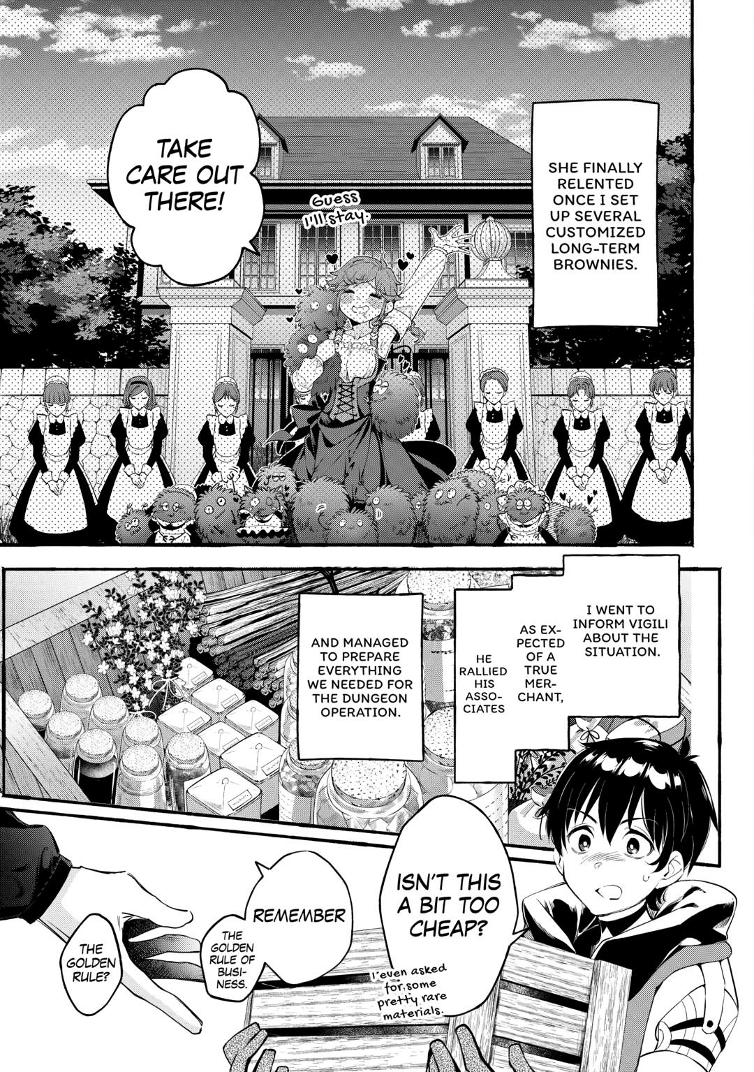 Ochikobore “1” Mahou Tsukai wa, Kyou mo Muishiki ni Cheat wo Tsukau Chapter 40 - Page 17 in English