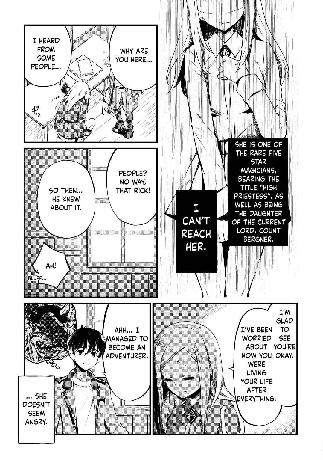 Ochikobore “1” Mahou Tsukai wa, Kyou mo Muishiki ni Cheat wo Tsukau Chapter 9 - Page 3 in English