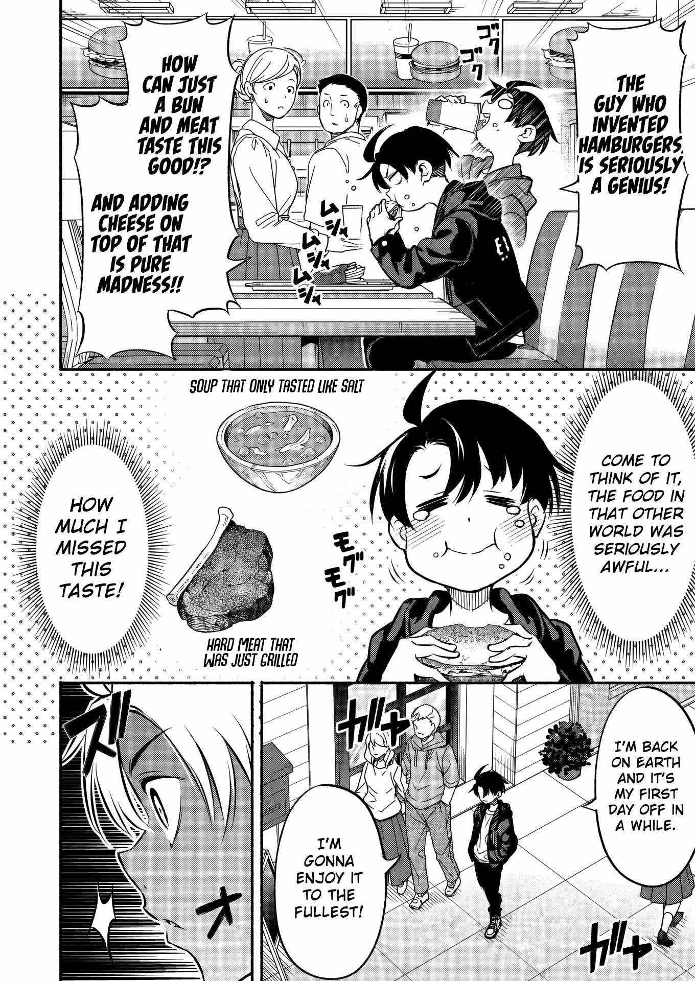 Returned From Another World, Earth Turned Out to Be Quite the Fantasy Too. Also, Losing Heroines, Stop Looking This Way Chapter 5 - Page 2 in English