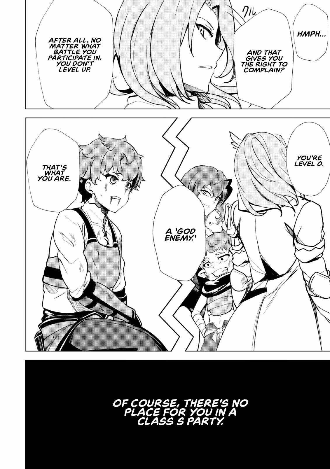 No Matter How Hard I Tried, I Was Banished From Level 0 for a Thousand Years ~The Boy Who Was Called the Enemy of God Meets the Goddess of Company Slaves and Gains the Strongest Power~ Chapter 1 - Page 26 in English
