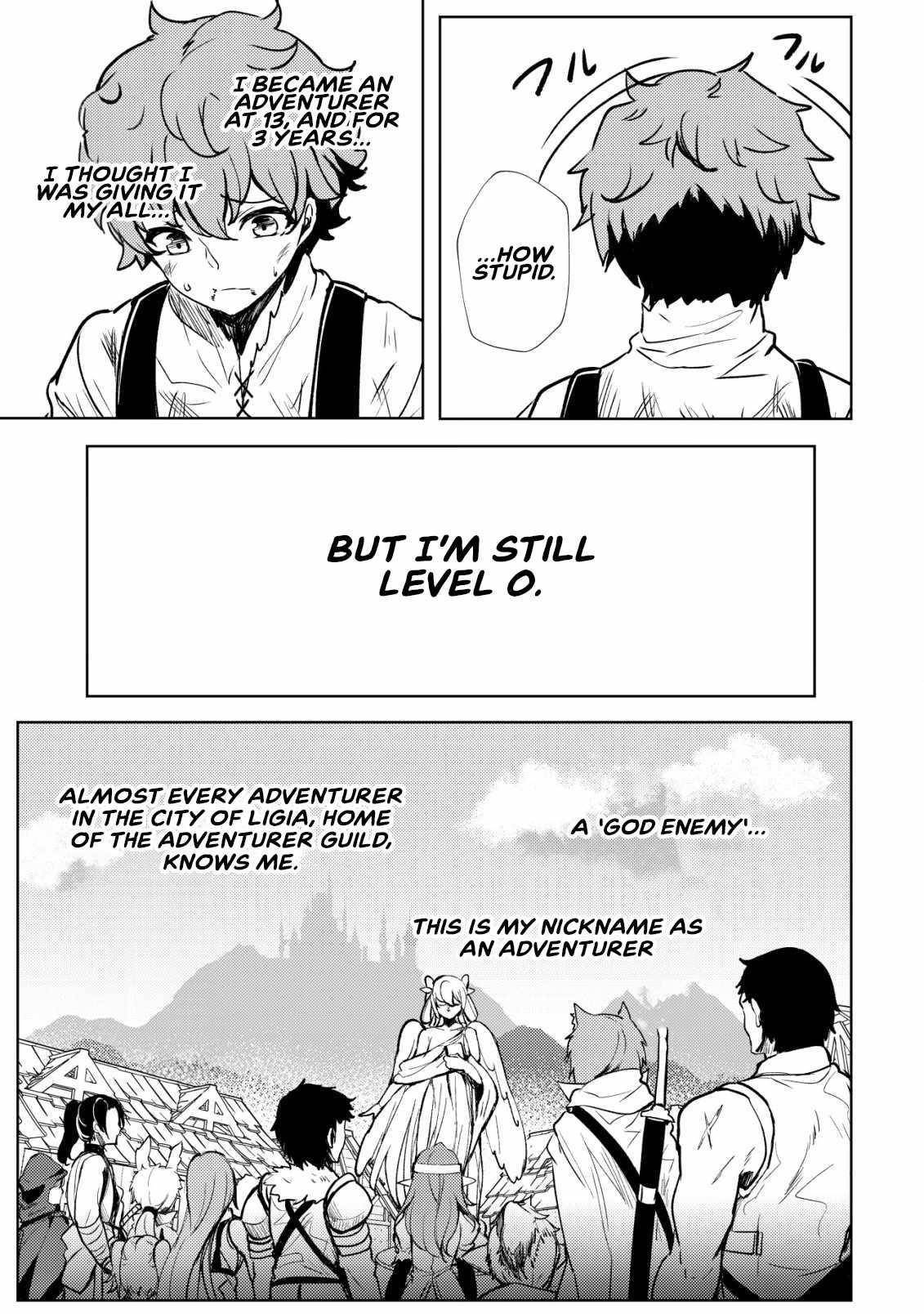 No Matter How Hard I Tried, I Was Banished From Level 0 for a Thousand Years ~The Boy Who Was Called the Enemy of God Meets the Goddess of Company Slaves and Gains the Strongest Power~ Chapter 1 - Page 29 in English