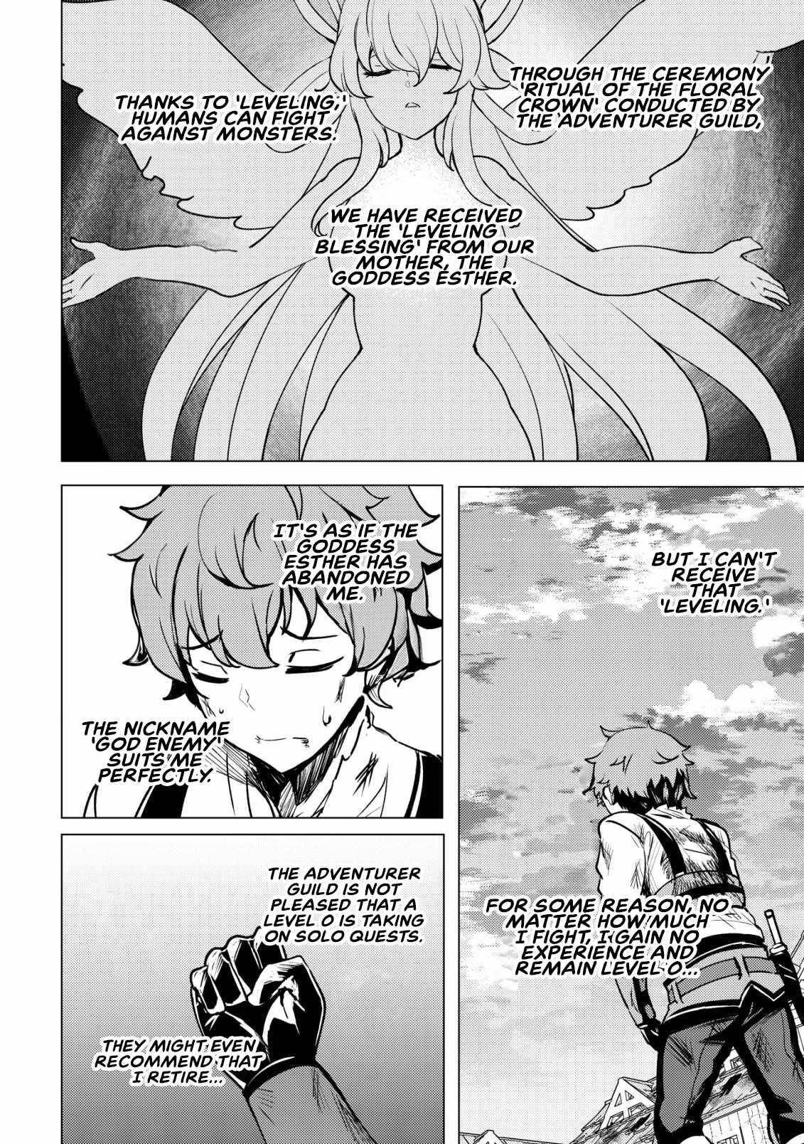 No Matter How Hard I Tried, I Was Banished From Level 0 for a Thousand Years ~The Boy Who Was Called the Enemy of God Meets the Goddess of Company Slaves and Gains the Strongest Power~ Chapter 1 - Page 30 in English
