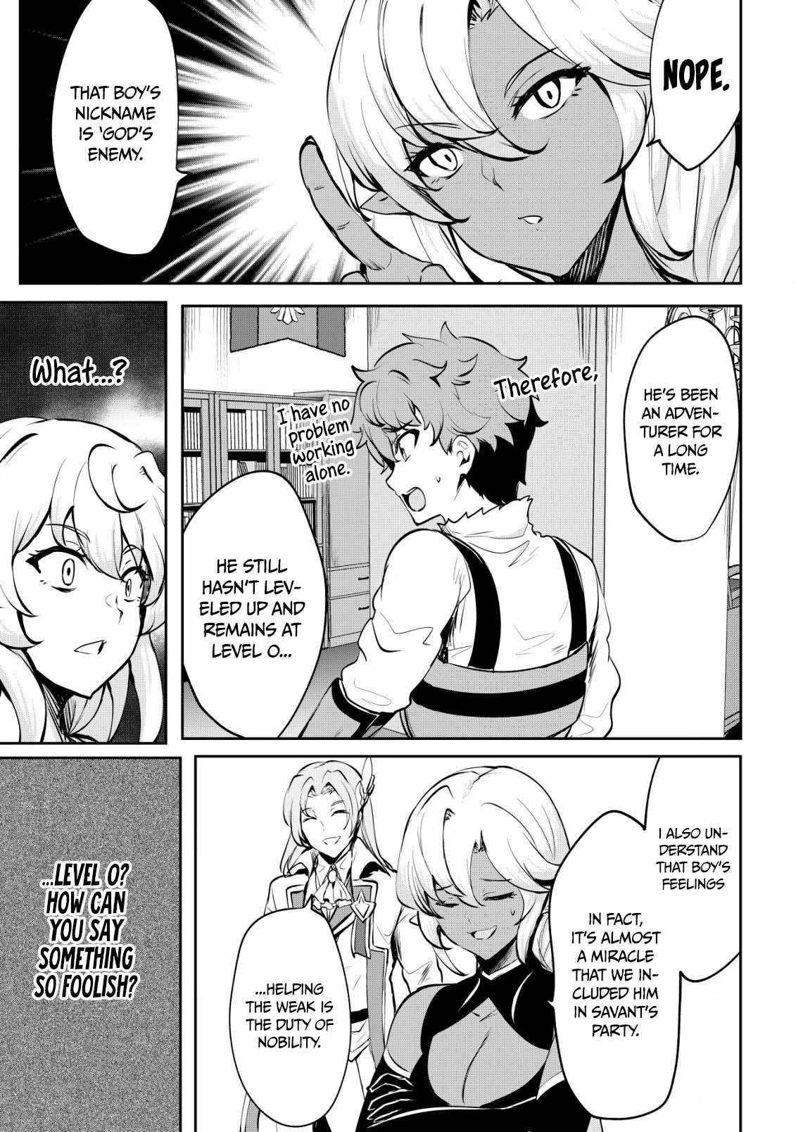 No Matter How Hard I Tried, I Was Banished From Level 0 for a Thousand Years ~The Boy Who Was Called the Enemy of God Meets the Goddess of Company Slaves and Gains the Strongest Power~ Chapter 7 - Page 3 in English