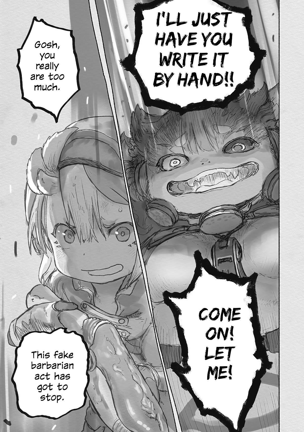 Made In Abyss Chapter 63 - Page 55 in English