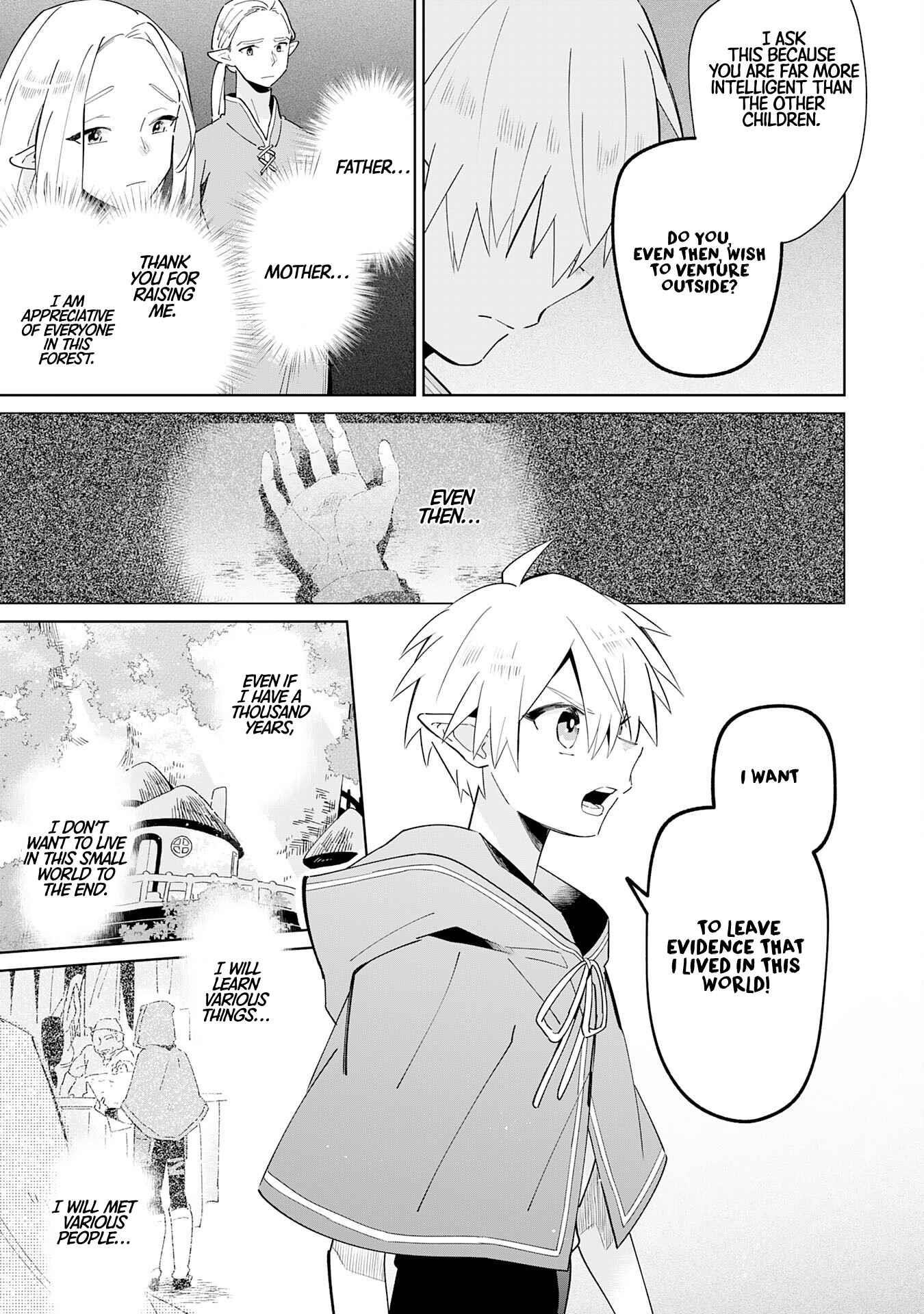 The Reincarnated Elf Left on a Journey to Master His Magic and With His Extra Lifespan Became a Living Legend Chapter 1 - Page 11 in English