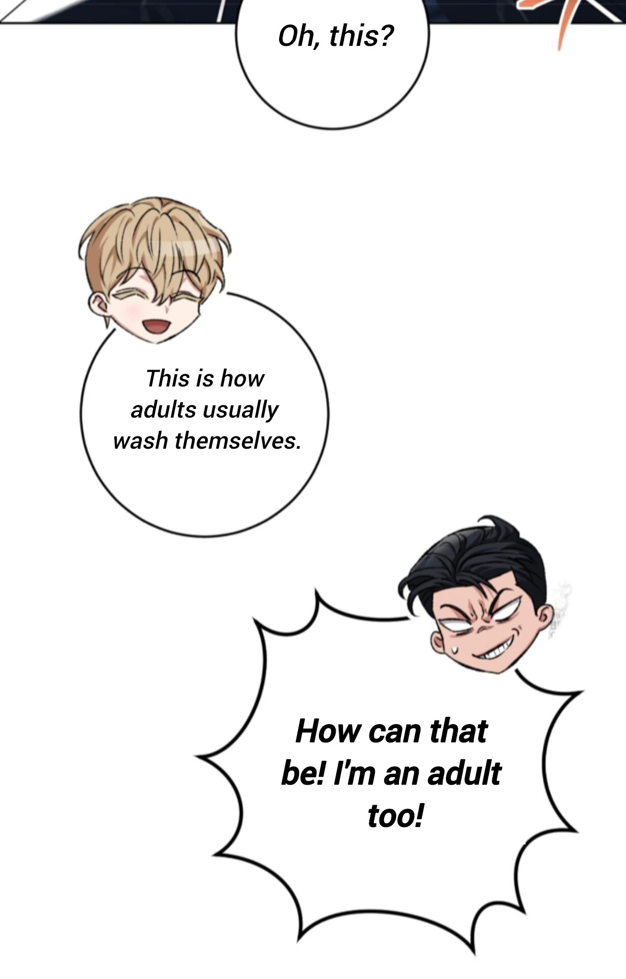 Baby’s so scary Chapter 12 - Page 57 in English