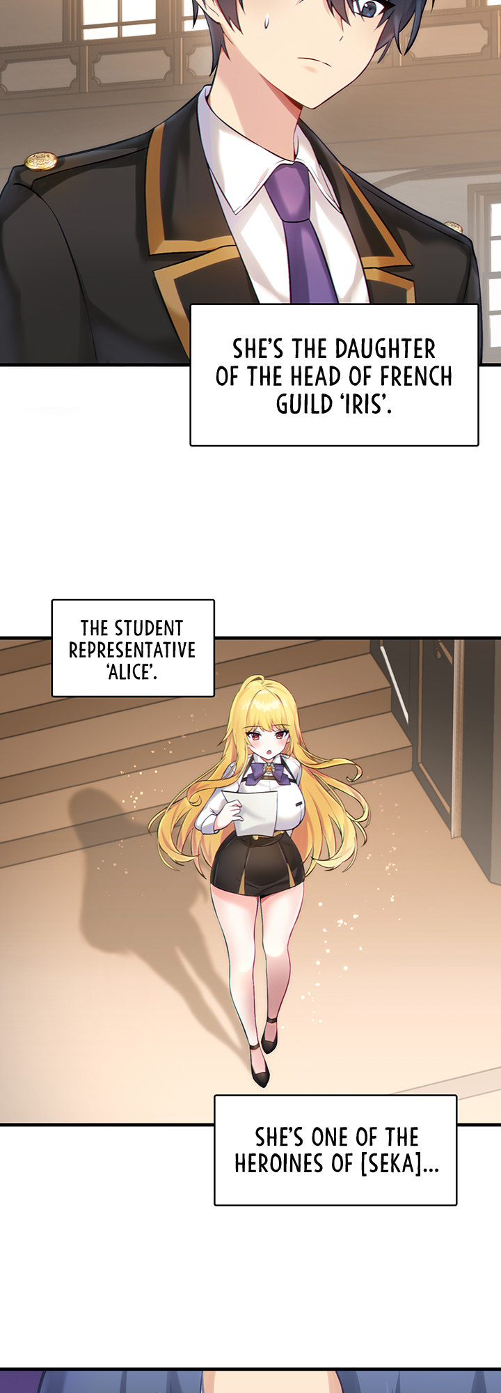 Trapped in the Academy’s Eroge Chapter 1 - Page 27 in English