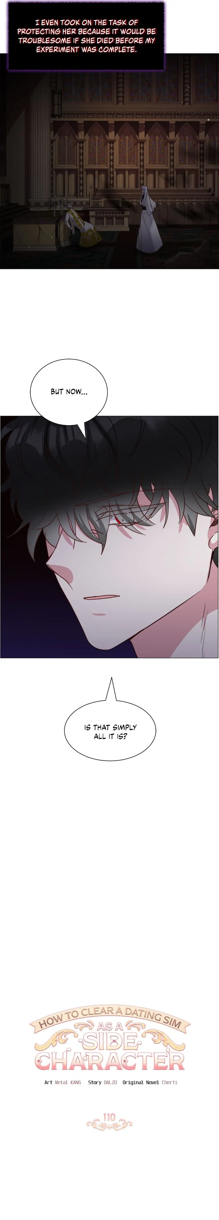 How to Clear a Dating Sim as a Side Character chapter 110 page 2