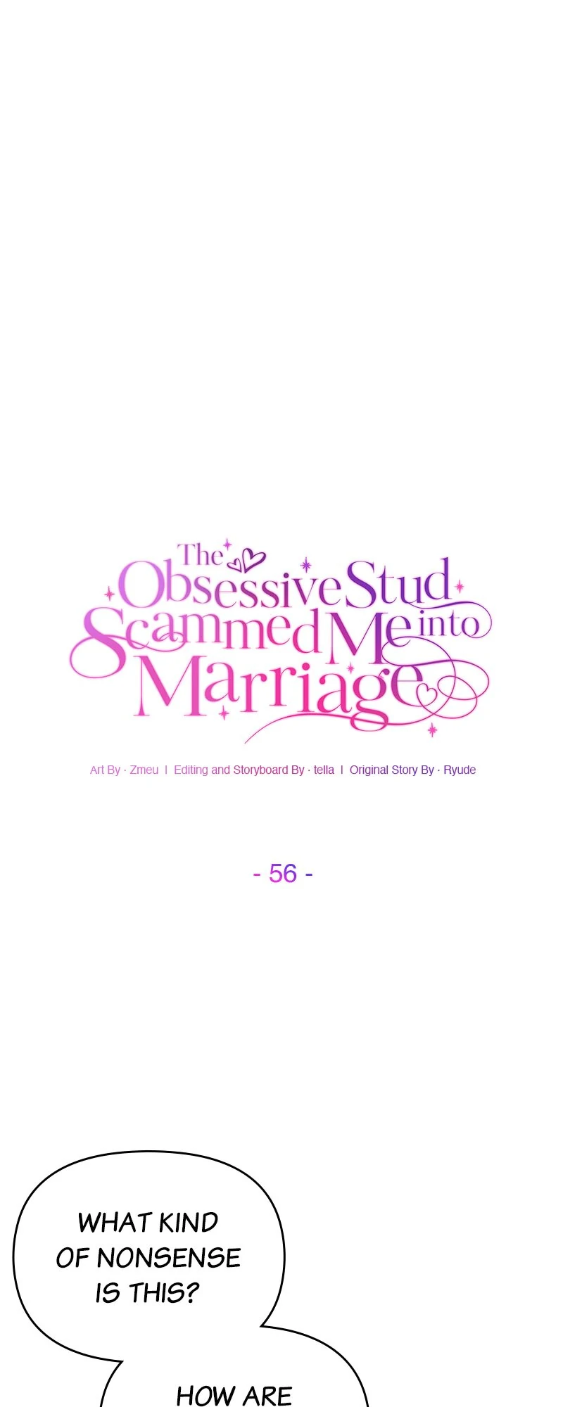 The Obsessive Stud Scammed Me into Marriage chapter 56 page 1