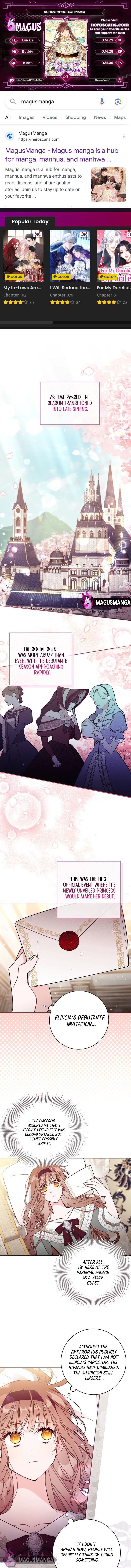 No Place for the Fake Princess chapter 57 page 1