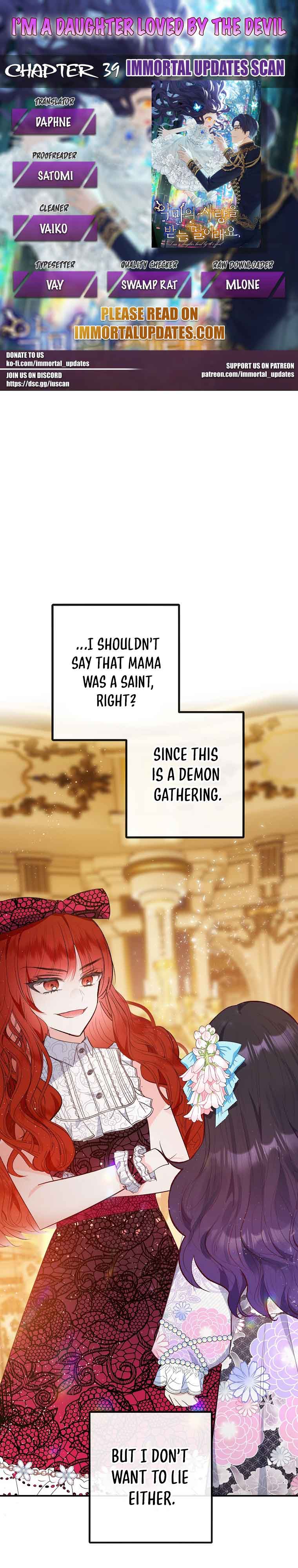 I Am A Daughter Loved By The Devil chapter 39 page 1