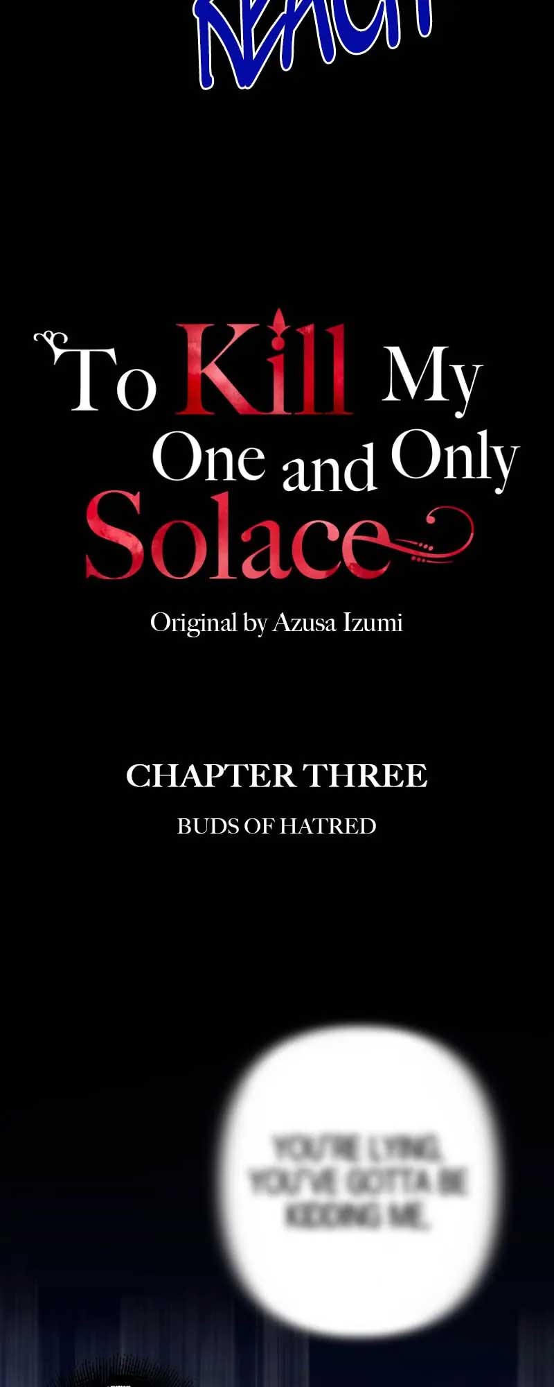 To Kill My One and Only Solace chapter 3 page 2