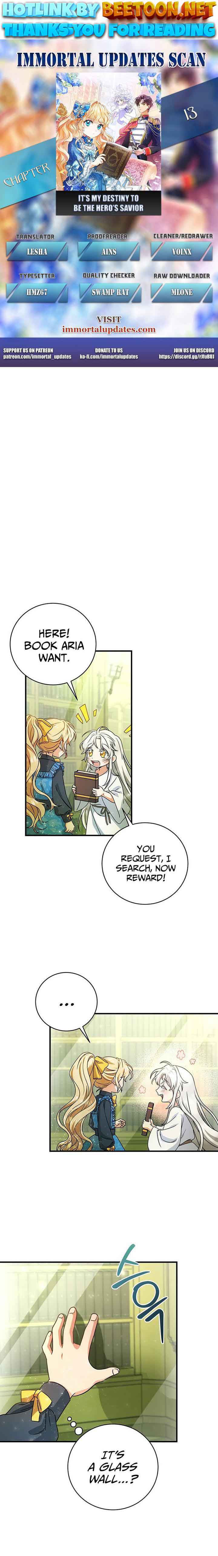 It’s My Destiny To Be The Hero’s Saviour chapter 13 page 1