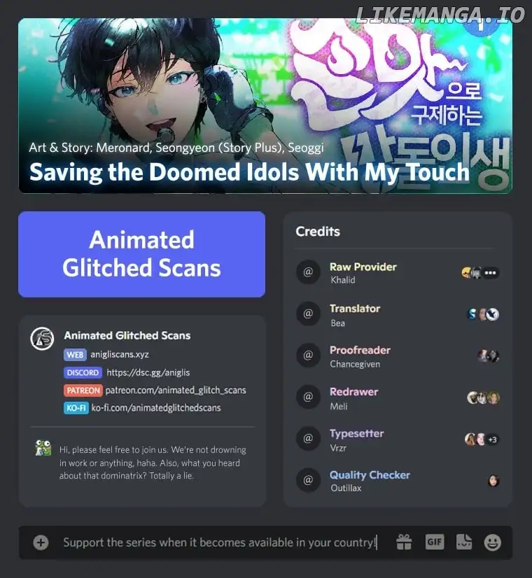 Saving the Doomed Idols With My Touch chapter 37 page 1