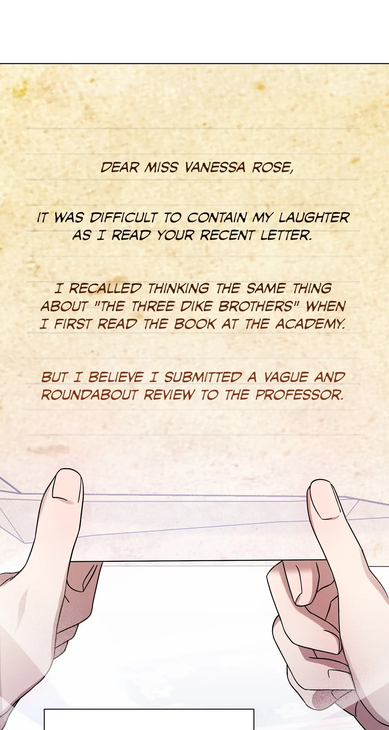 Sincerely, Vanessa chapter 6 page 49