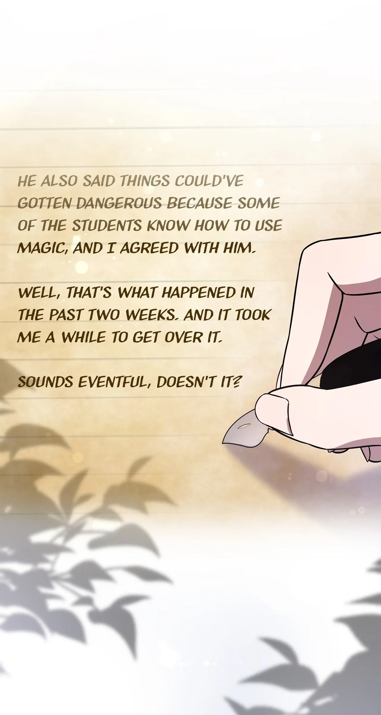 Sincerely, Vanessa chapter 7 page 73