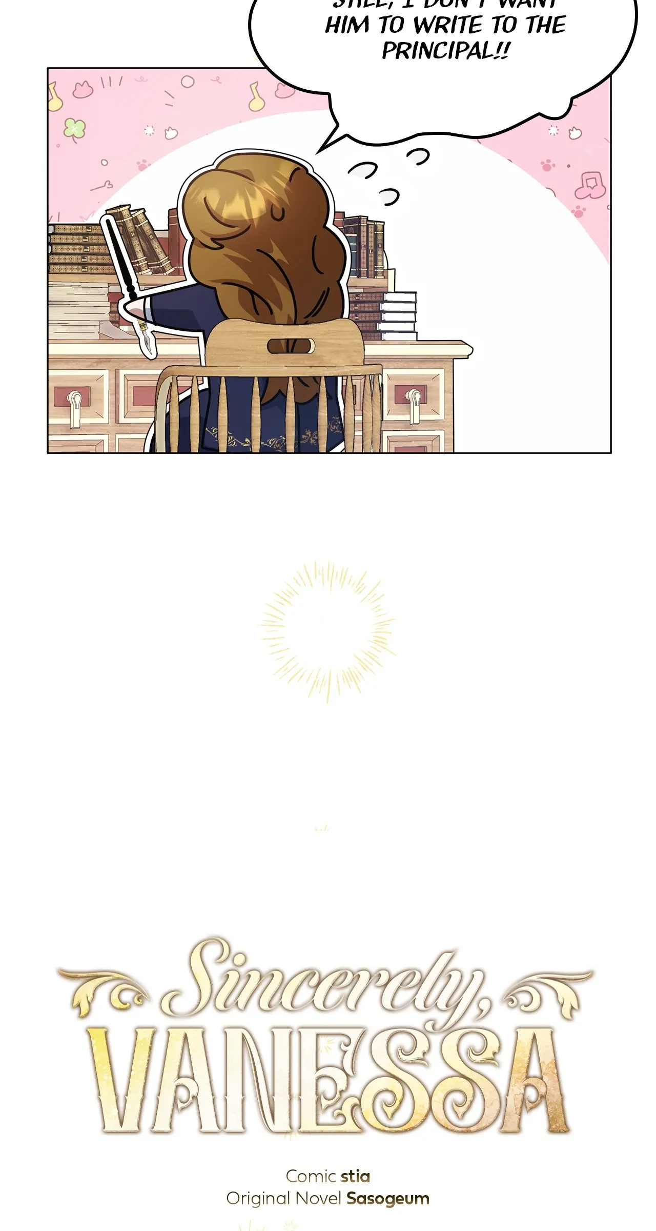 Sincerely, Vanessa chapter 8 page 11