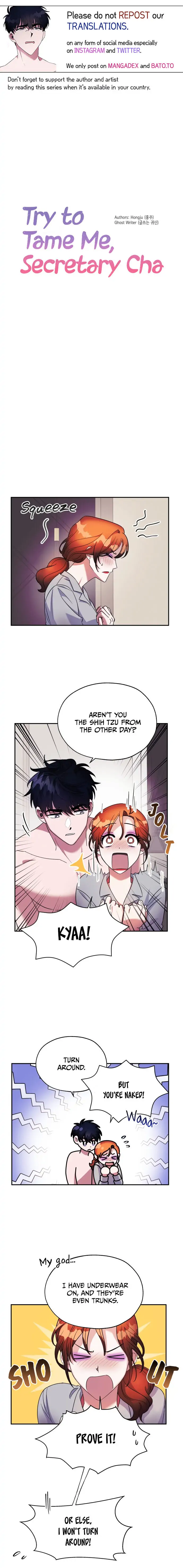 Try To Tame Me, Secretary Cha chapter 3 page 1