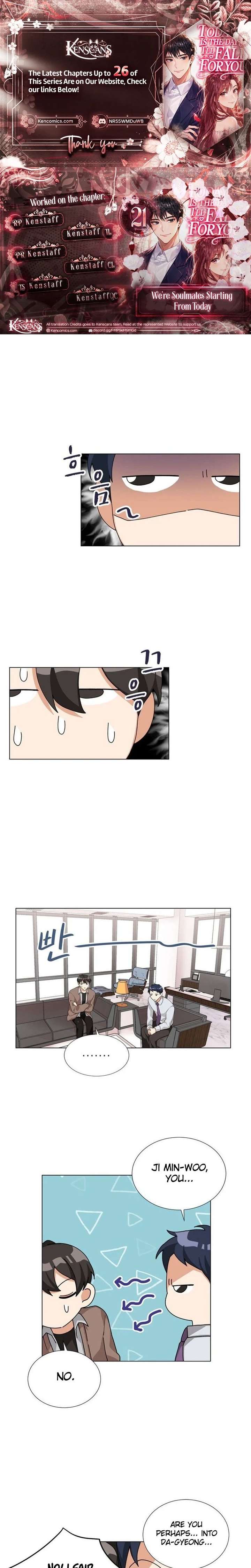 We’re Soulmates Starting From Today chapter 21 page 1