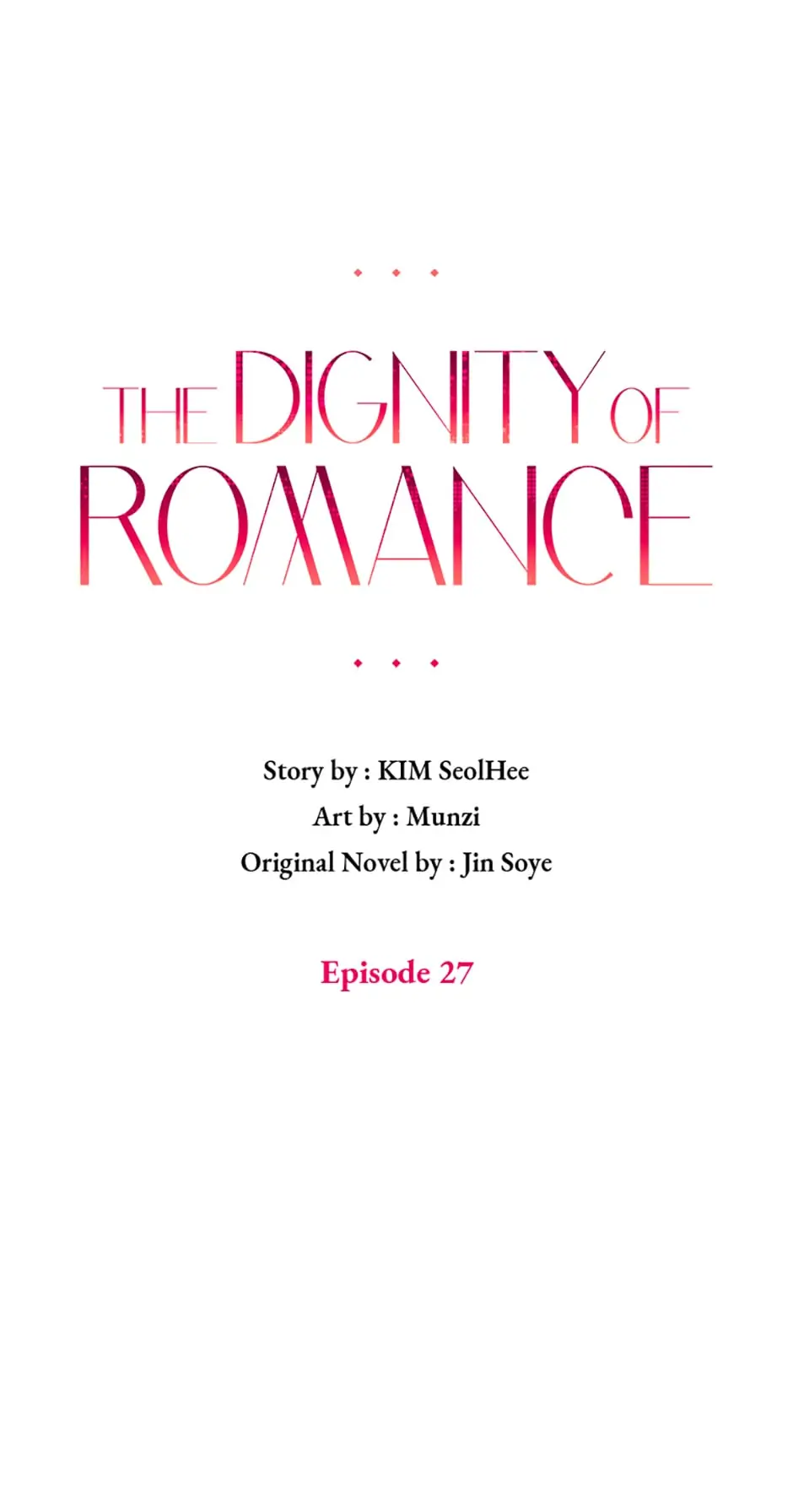 The Dignity Of Romance chapter 27 page 1