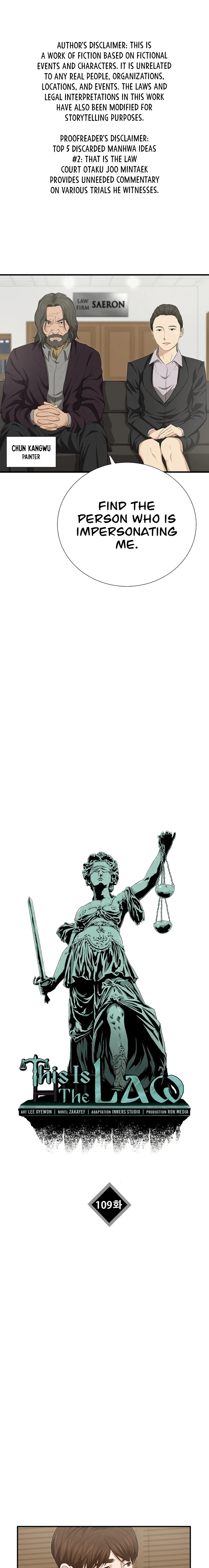 This is the Law chapter 109 page 1