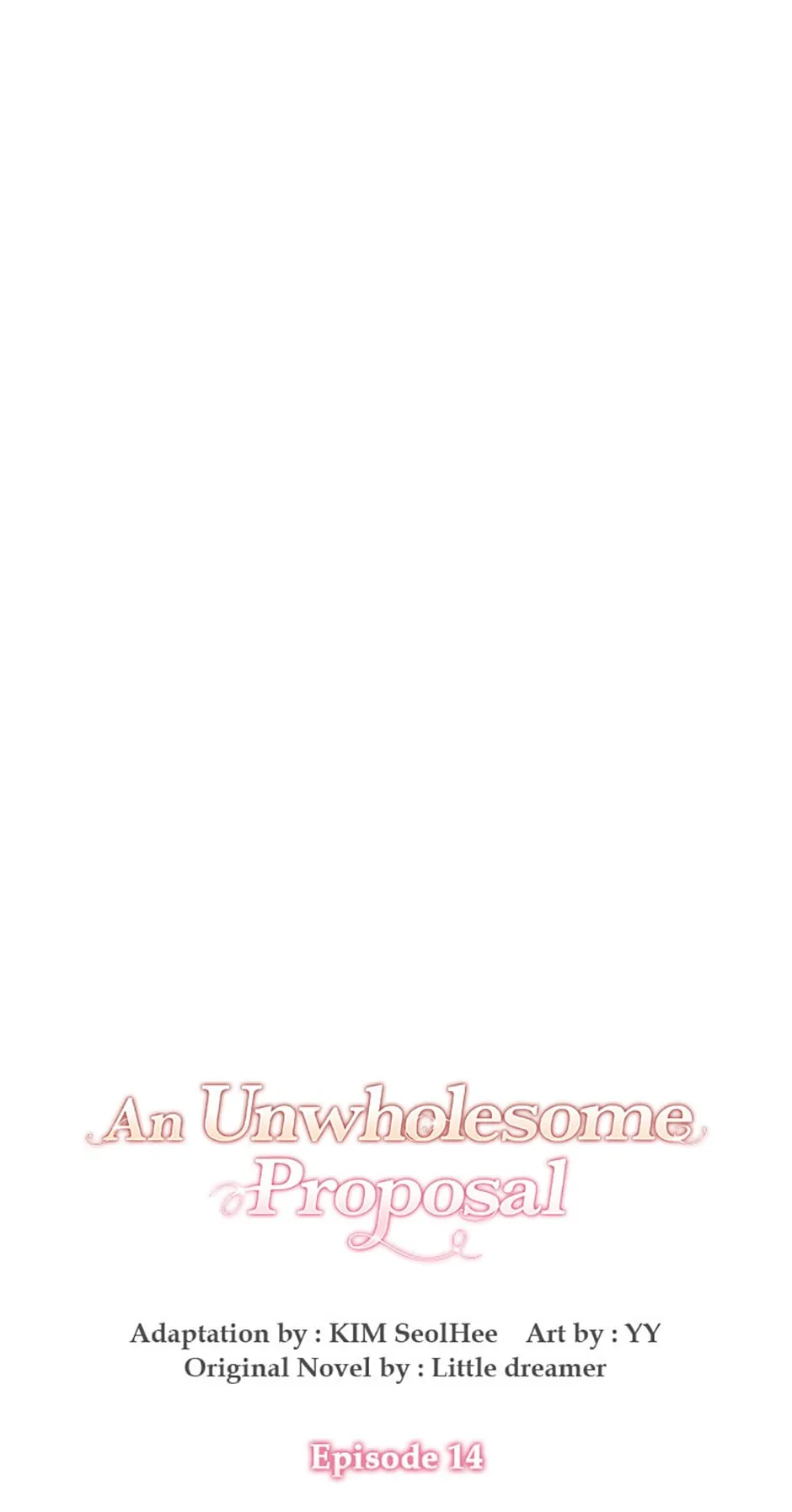 An Unwholesome Proposal chapter 14 page 1