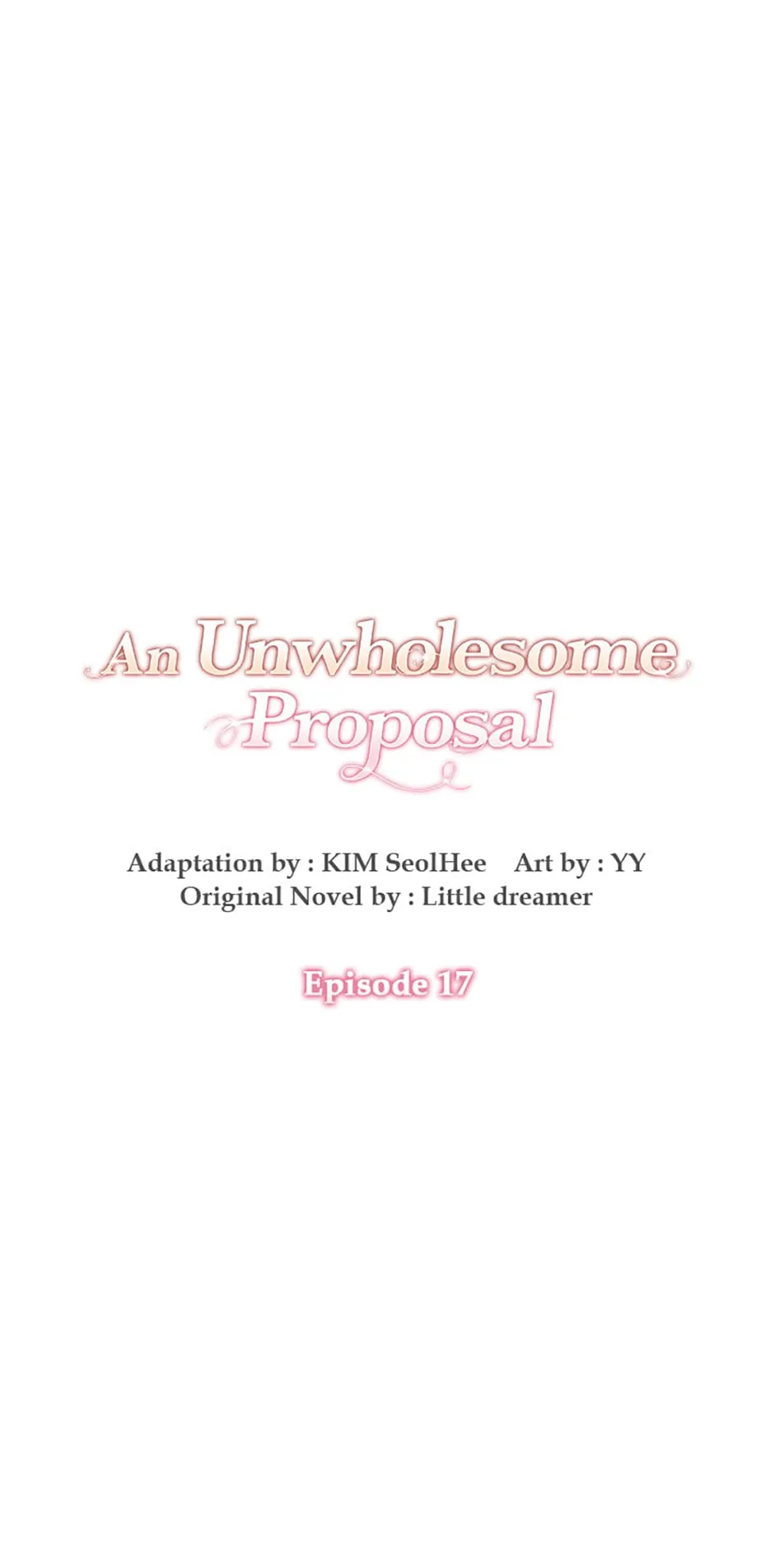An Unwholesome Proposal chapter 17 page 1