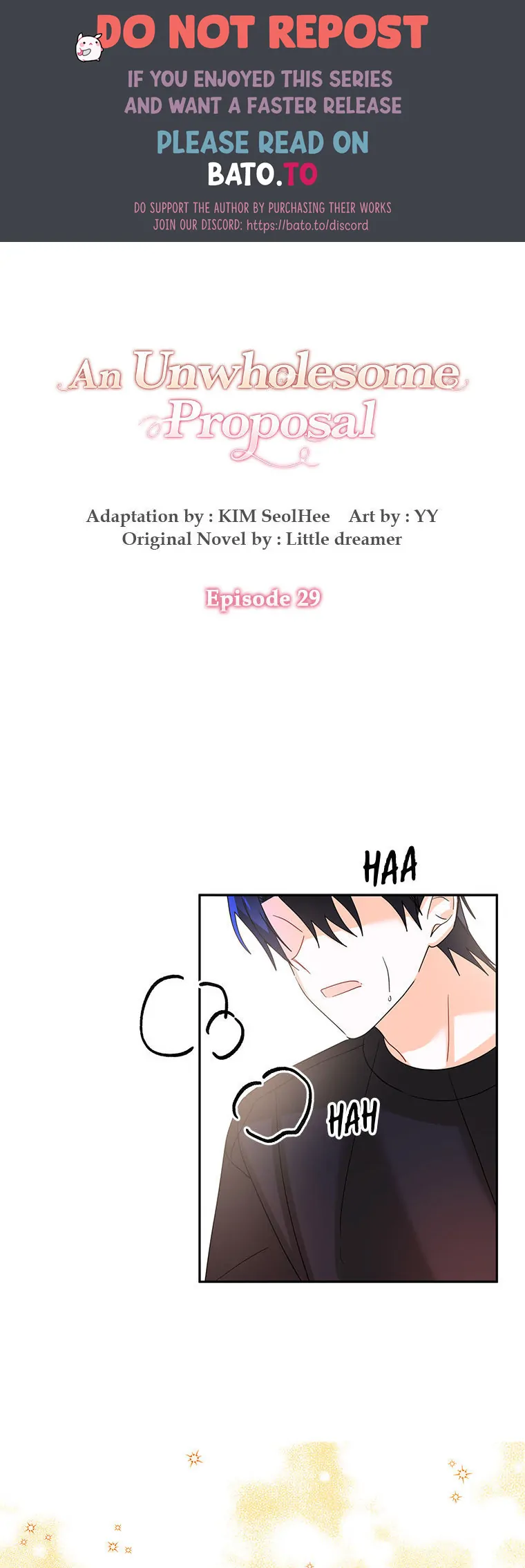 An Unwholesome Proposal chapter 29 page 1