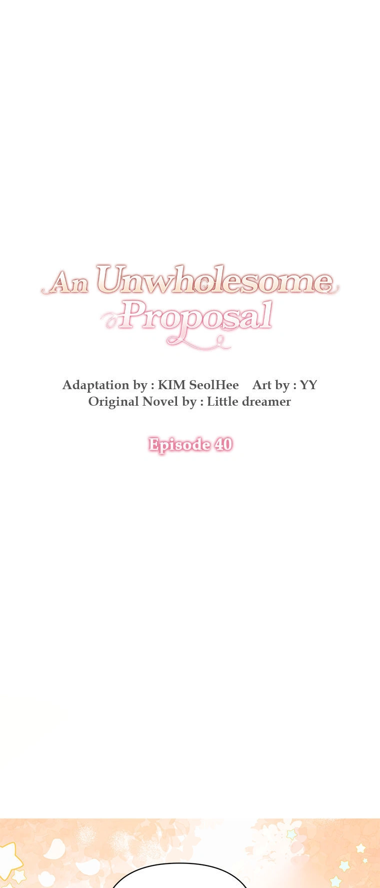 An Unwholesome Proposal chapter 40 page 1