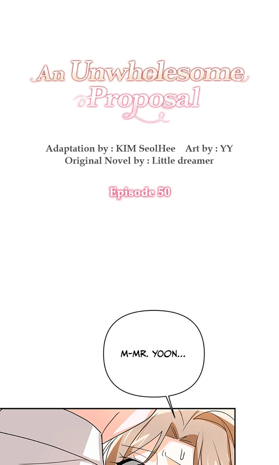 An Unwholesome Proposal chapter 50 page 1