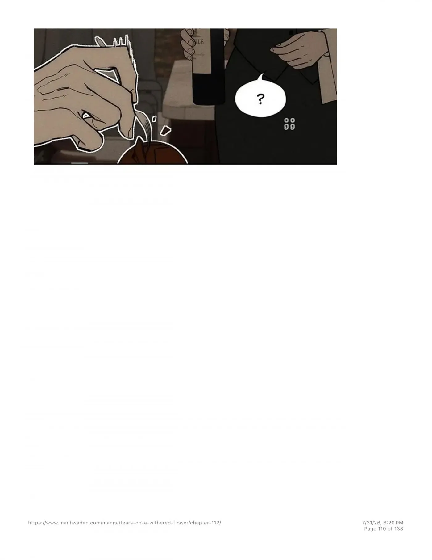 Tears on a Withered Flower chapter 112 page 109