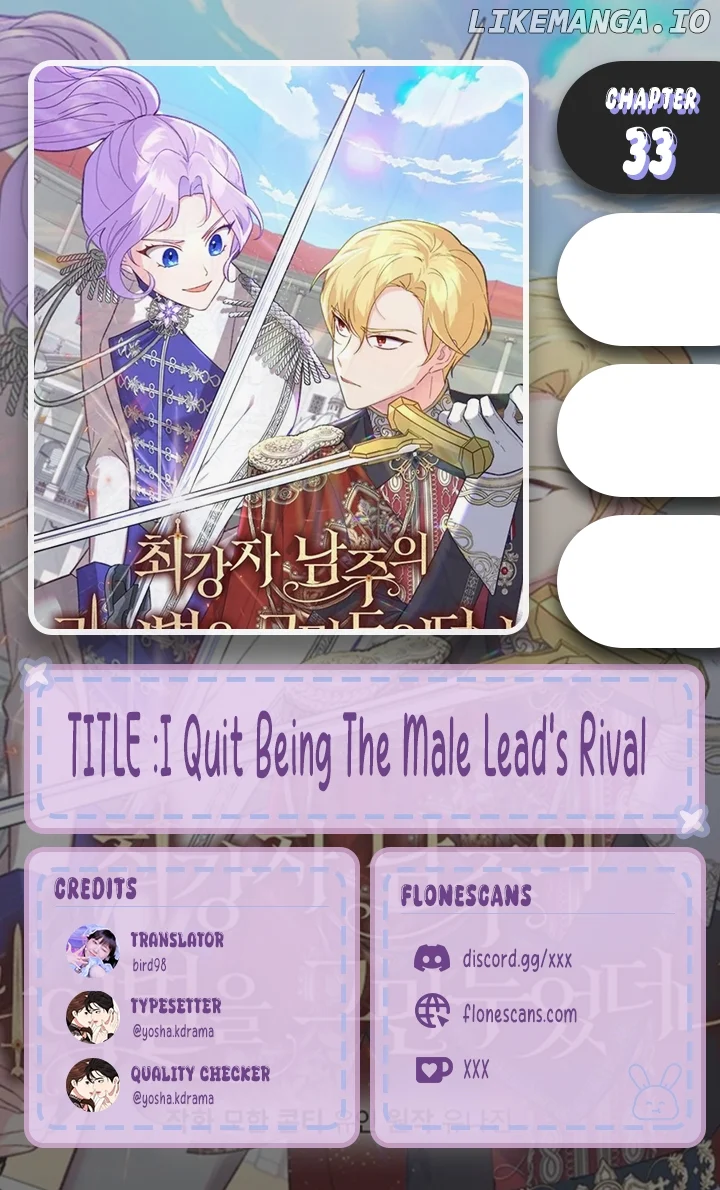 I Quit Being The Male Lead’s Rival chapter 33 page 1