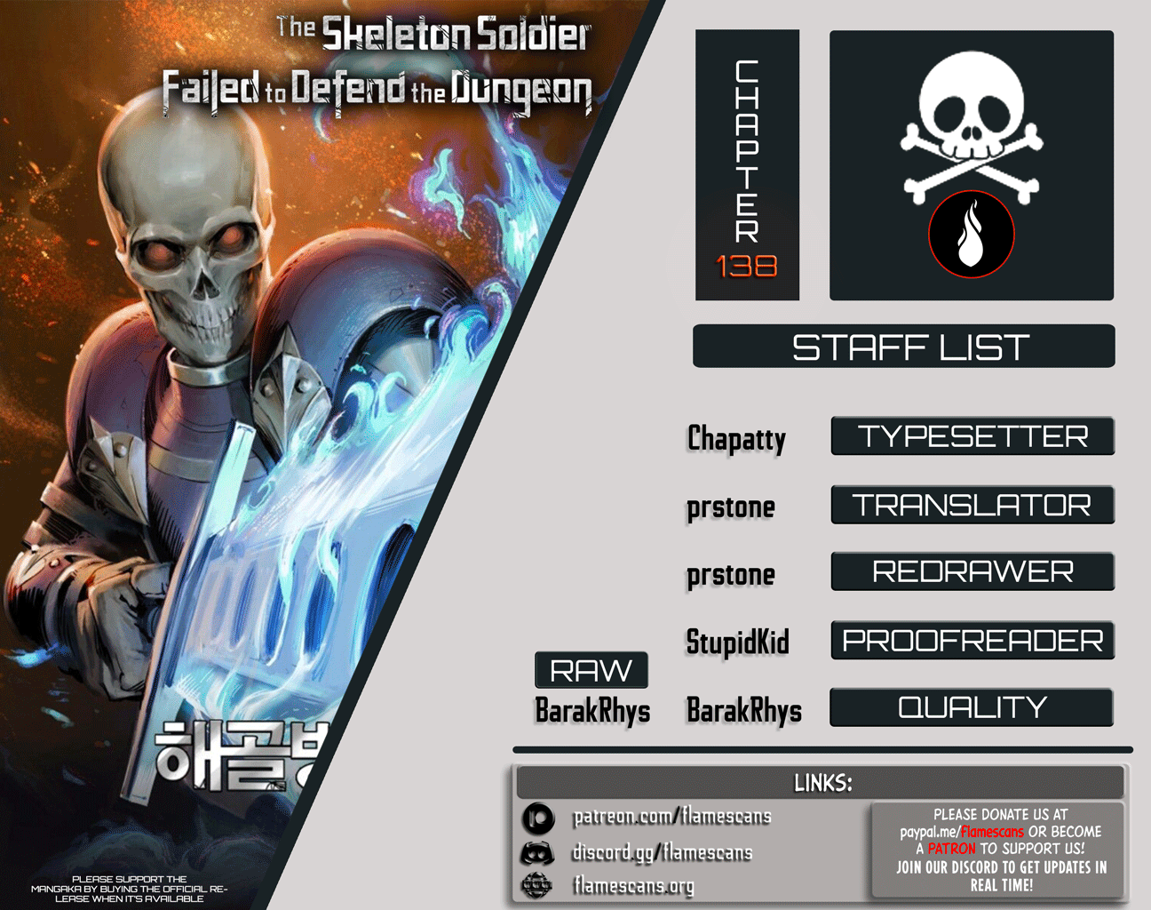 The Skeleton Soldier Failed to Defend the Dungeon chapter 138 page 1