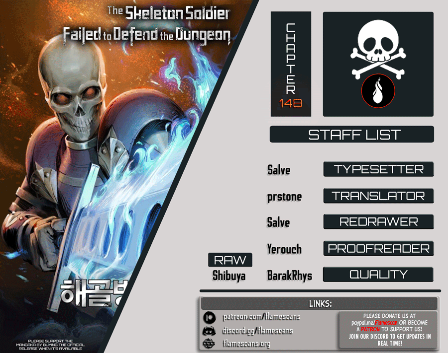 The Skeleton Soldier Failed to Defend the Dungeon chapter 148 page 1