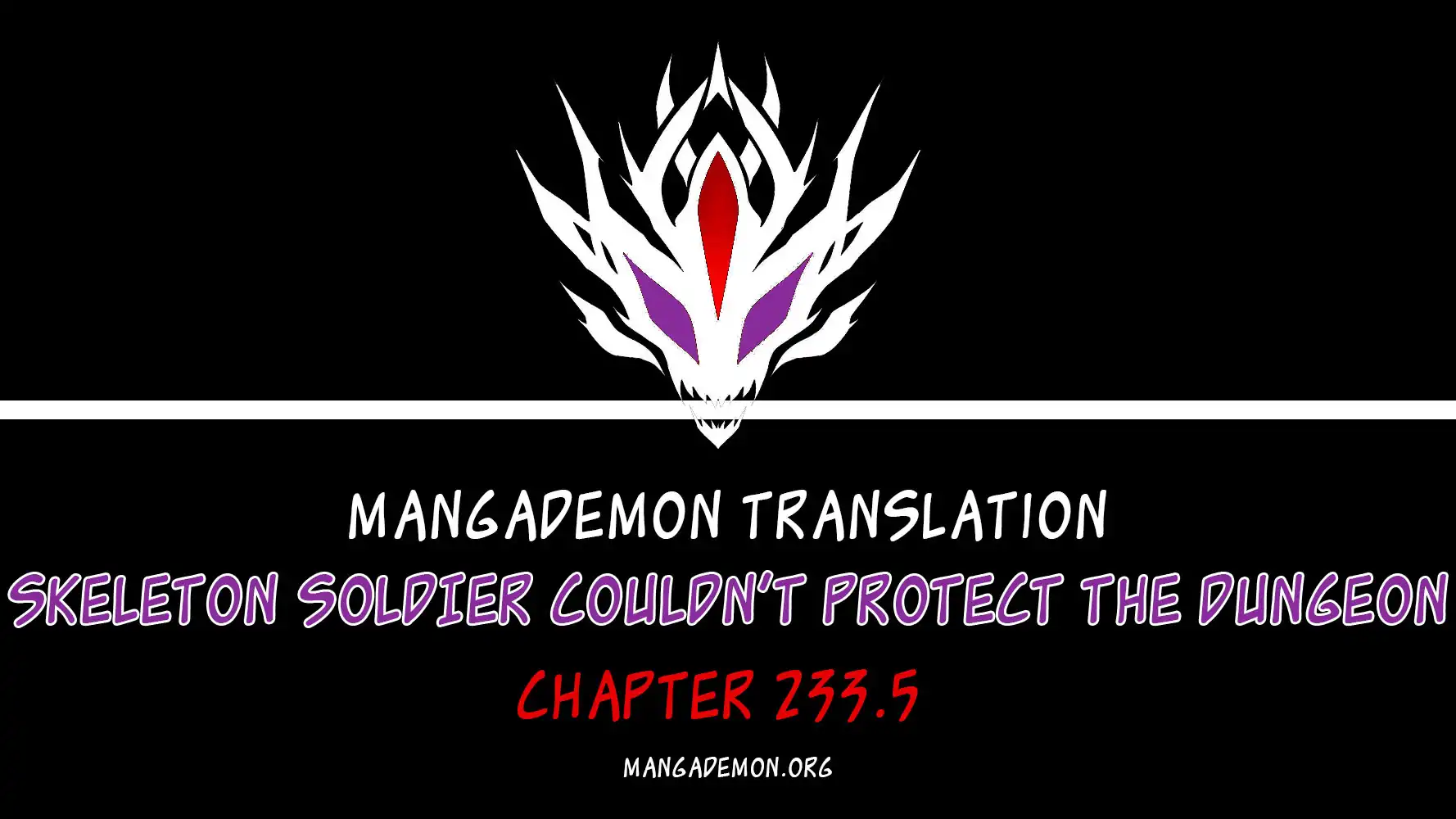 The Skeleton Soldier Failed to Defend the Dungeon chapter 233.5 page 1