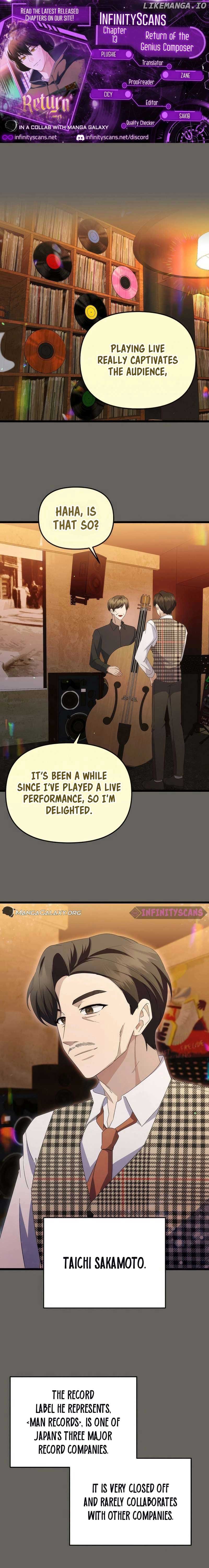 The Crazy Genius Composer Returns chapter 13 page 1