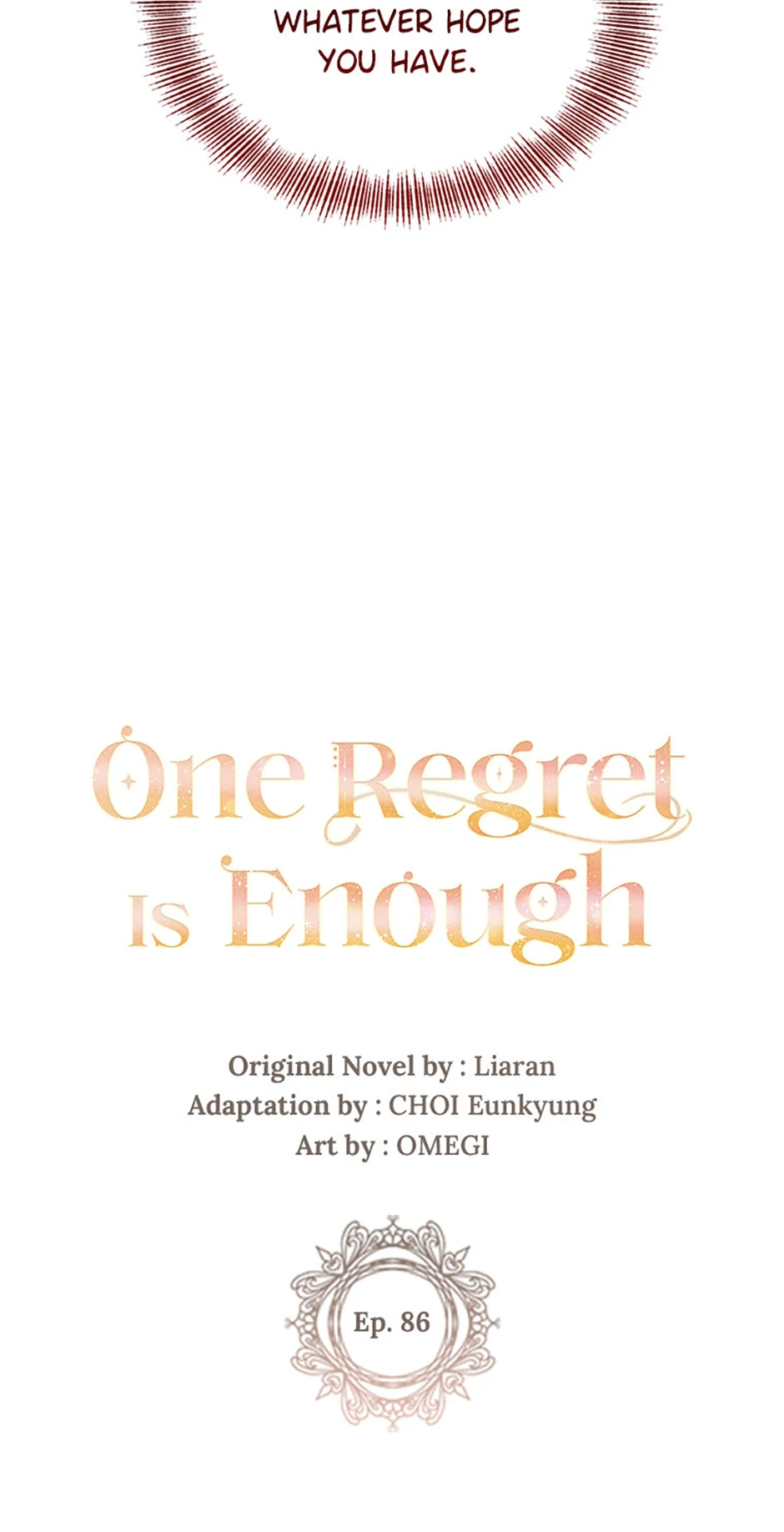 One Regret Is Enough chapter 86 page 3