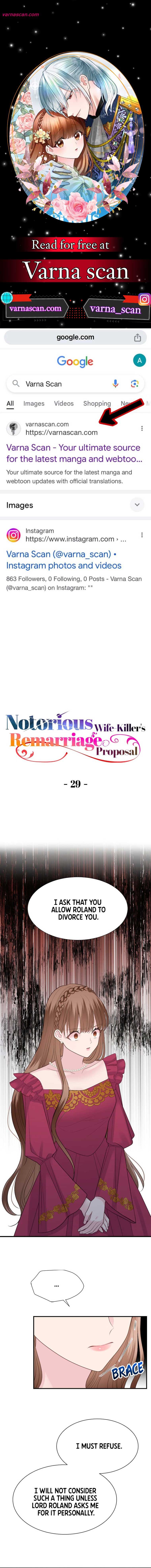 Notorious Wife-Killer’s Remarriage Proposal chapter 29 page 1