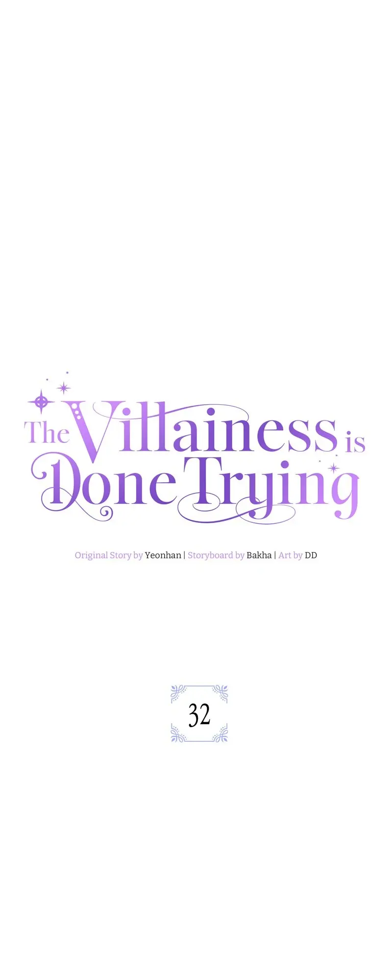 The Villainess is Done Trying chapter 32 page 1