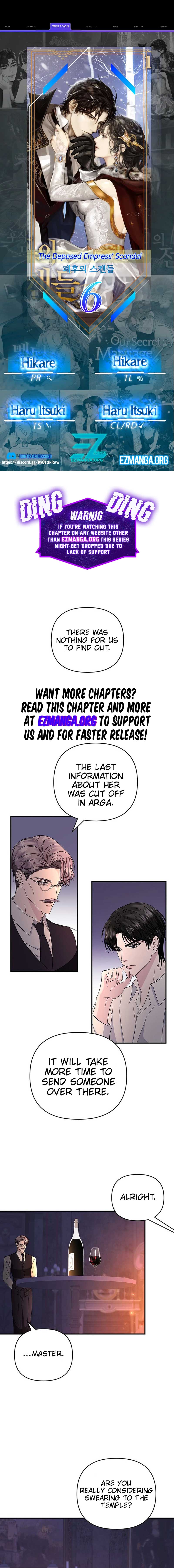 The Deposed Empress’ Scandal chapter 6 page 1