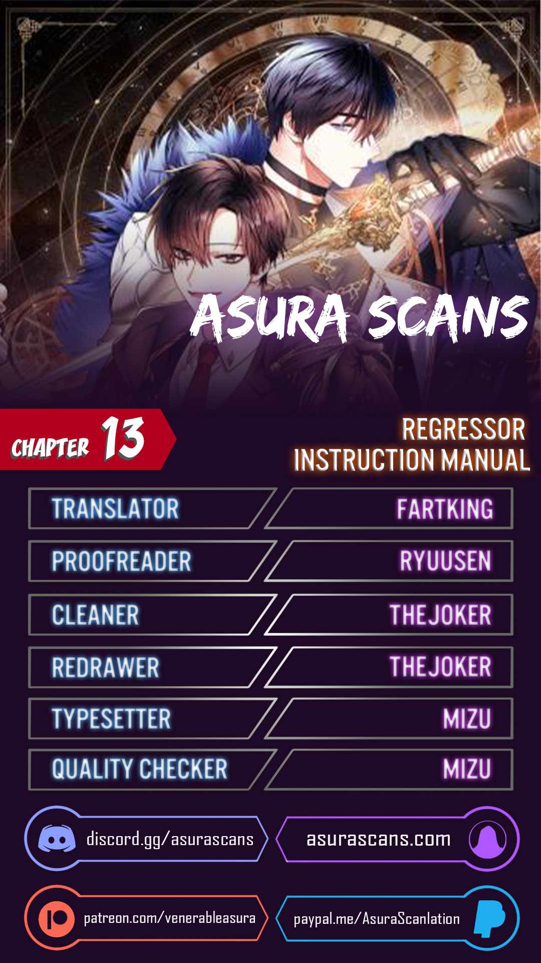 Regressor Instruction Manual chapter 13 page 1