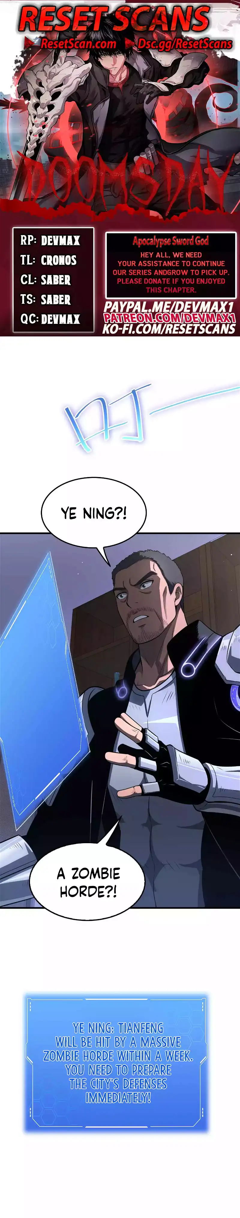 Apocalypse Sword God chapter 17 page 1