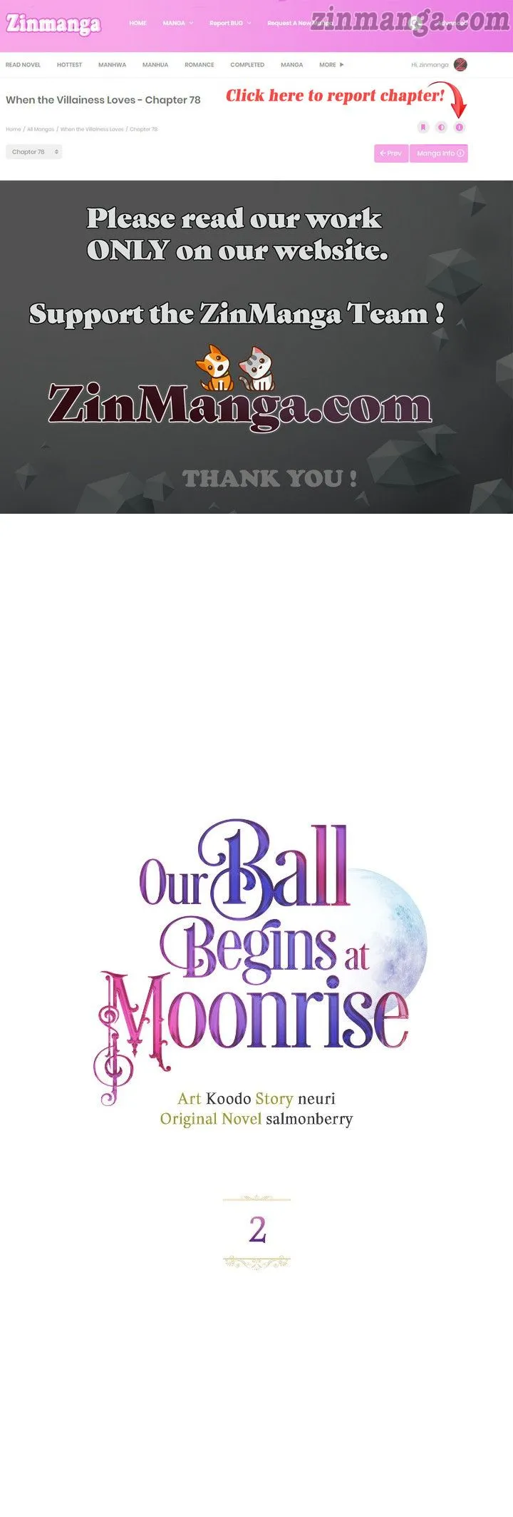 Our Ball Begins at Moonrise chapter 8 page 1