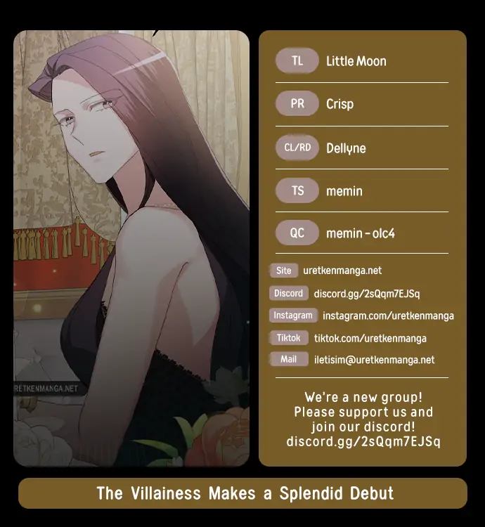 The Villainess Debuts Gorgeously chapter 4 page 1