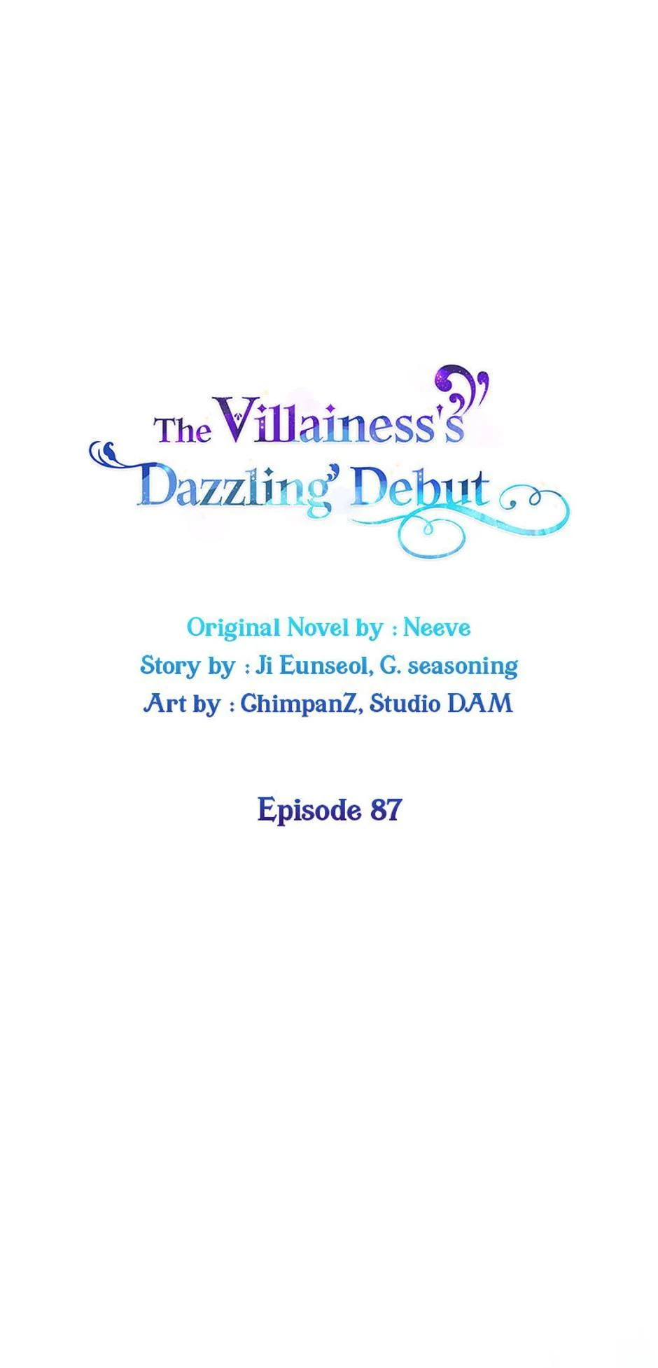 The Villainess Debuts Gorgeously chapter 87 page 1