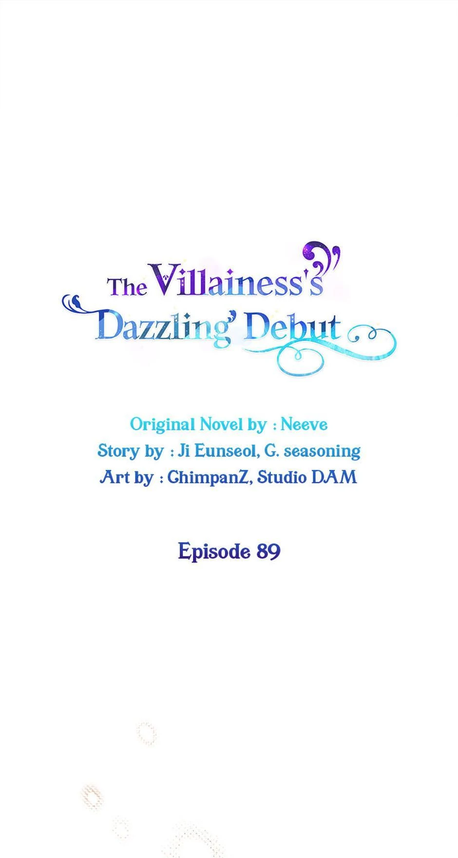 The Villainess Debuts Gorgeously chapter 89 page 1