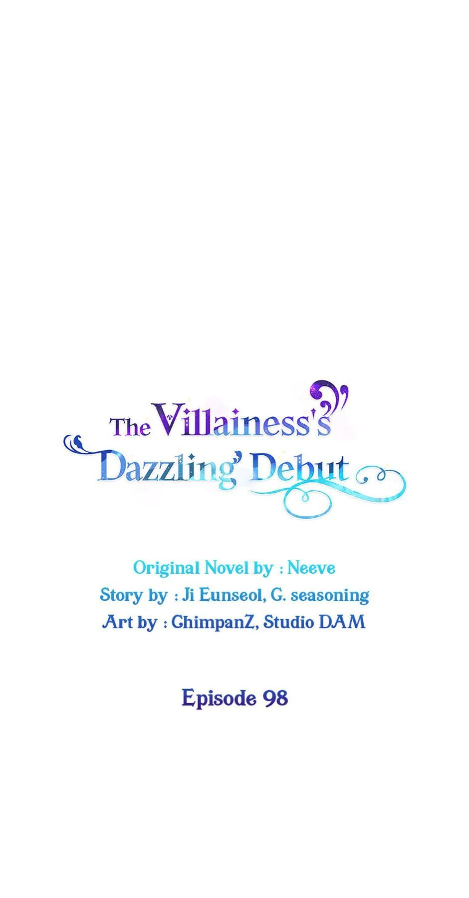 The Villainess Debuts Gorgeously chapter 98 page 1