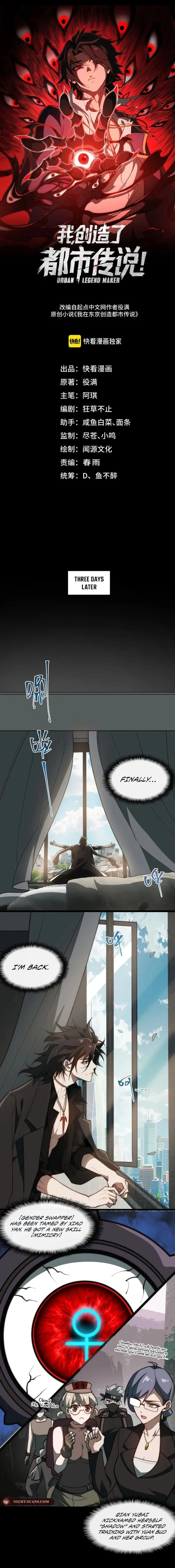 I created an Urban Legend chapter 52 page 1