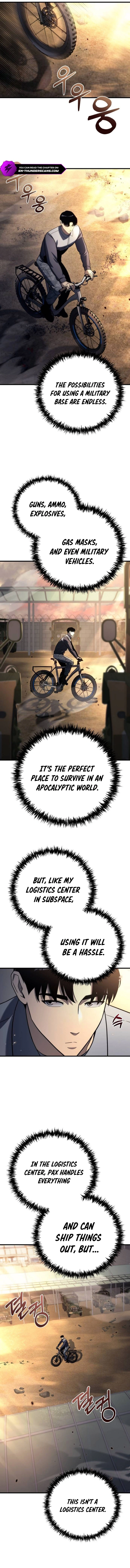 Hiding a Logistics Center in The Apocalypse chapter 11 page 12